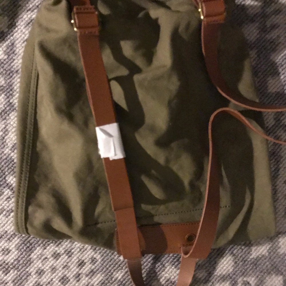 Madewell Canvas Foldover Backpack Bag